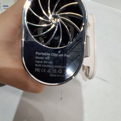WHATOOK PORTABLE CLIP-ON FAN - WHITE (MODEL: W3) image 3