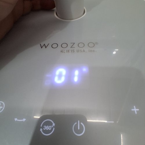 WOOZOO 360° PEDESTAL 12-SPEED AIR CIRCULATOR - ADJUSTABLE HEIGHT 21" TO 40" - WHITE (MODEL: STF-360DC/1747373) image 2