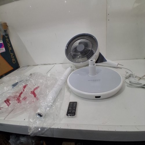 WOOZOO 360° PEDESTAL 12-SPEED AIR CIRCULATOR - ADJUSTABLE HEIGHT 21" TO 40" - WHITE (MODEL: STF-360DC/1747373) image 3