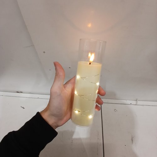 12PC KAKOYA FLAMELESS LED FLICKERING CANDLES FOR ROMANTIC AMBIENCE, ACRYLIC DECORATIVE SHELL - IVORY image 2