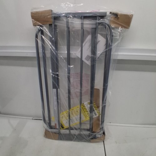 REGALO EASY STEP EXTRA WIDE METAL SAFETY GATE - 30" X 29" TO 49" - PLATINUM GREY (MODEL: 1164EPDS) image 2