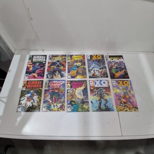 10 ASSTD MARVEL AND VALIANT COMIC BOOKS - X-O MANOWAR #14,15,16, ORIGINAL GHOST RIDER RIDES AGAIN #2,5, GHOST RIDER #16,20,36, GHOST RIDER SPIRITS OF VENGEANCE #9, BLOODSHOT #4 - VARIOUS AUTHORS image 2