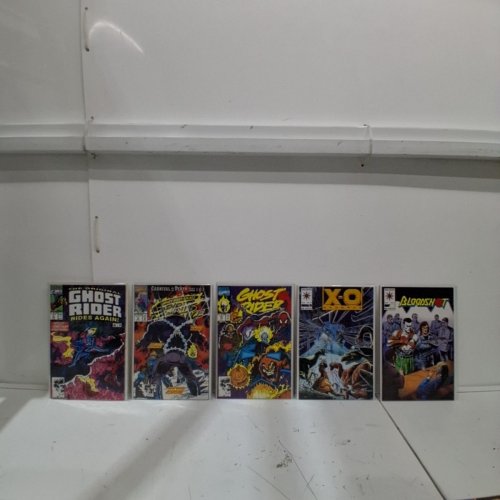 10 ASSTD MARVEL AND VALIANT COMIC BOOKS - X-O MANOWAR #14,15,16, ORIGINAL GHOST RIDER RIDES AGAIN #2,5, GHOST RIDER #16,20,36, GHOST RIDER SPIRITS OF VENGEANCE #9, BLOODSHOT #4 - VARIOUS AUTHORS image 3