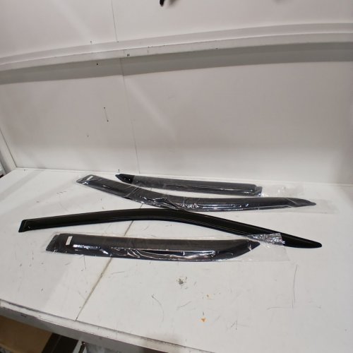 4PC WINDOW VISOR RAIN GUARDS - FIT FOR 2005 TO 2010 CRYSLER 300 - BLACK image 2