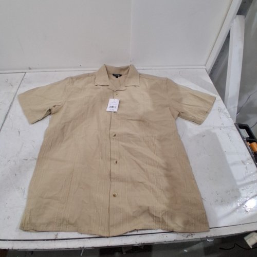 MEN'S GEORGE NOVELTY RESORT SHIRT - SMALL - TAN (STYLE: GRS60013MNYD) image 2