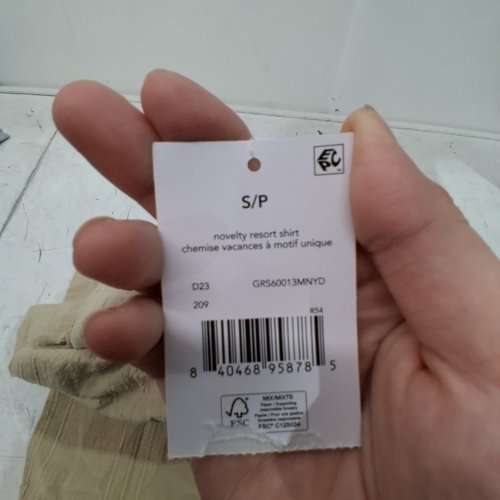 MEN'S GEORGE NOVELTY RESORT SHIRT - SMALL - TAN (STYLE: GRS60013MNYD) image 3