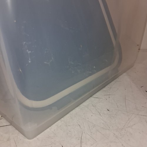 2PK IRIS USA DOG FOOD STORAGE CONTAINER WITH WHEELS - 31.2L - BLACK/CLEAR (MODEL: MP-8) image 4