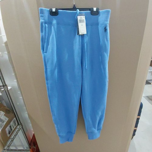 WOMEN'S RALPH LAUREN FLEECE LINED JOGGER SWEATPANTS - SMALL - SUMMER BLUE image 2