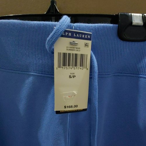 WOMEN'S RALPH LAUREN FLEECE LINED JOGGER SWEATPANTS - SMALL - SUMMER BLUE image 4