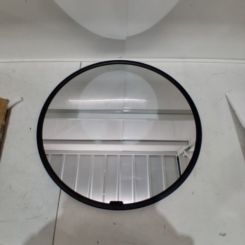 UNBRANDED ROUND WALL MOUNTED ACCENT MIRROR - 24" - BLACK (NEW-RM-24) image 2
