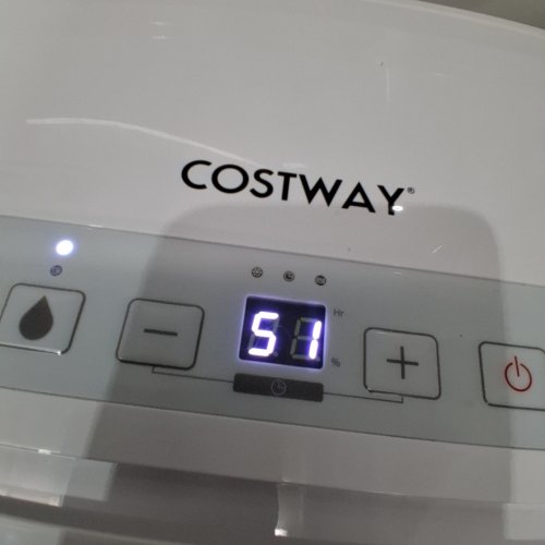 COSTWAY PORTABLE DEHUMIDIFIER WITH 3 MODES & 24H TIMER HOME BASEMENT - 32PINT - 2000 SQ.FT - WHITE (MODEL:ES10262US-WH) image 2