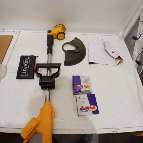 *TOOL ONLY* CORDLESS WEED WACKER/GRASS TRIMER/WEED WHACKER - FITS DEWALT 20 V BATTERY - YELLOW/BLACK image 3