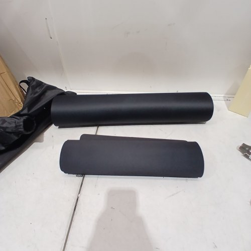 2PC ENJOYARD DARTBOARD T-SHAPED FLOOR MAT - BLACK image 2