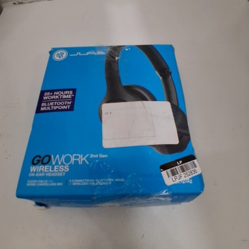 JLAB GO WORK GEN 2 BLUETOOTH WIRELESS ON-EAR HEADSET WITH USB-C RECEIVER AND BOOM MIC - BLACK image 7