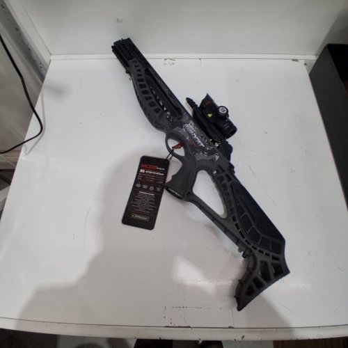 BARNETT WILDCAT CRX LIGHTWEIGHT TATICAL RECURVE CROSSBOW WITH RED/GREEN 3 DOT SCOPE, QUICK DETACH QUIVER & 2 HEADHUNTER BOLTS - 280 FPS - 66LBS - BLACK/RED (MODEL: BAR78232) image 3