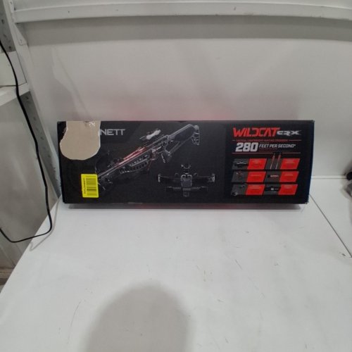 BARNETT WILDCAT CRX LIGHTWEIGHT TATICAL RECURVE CROSSBOW WITH RED/GREEN 3 DOT SCOPE, QUICK DETACH QUIVER & 2 HEADHUNTER BOLTS - 280 FPS - 66LBS - BLACK/RED (MODEL: BAR78232) image 4