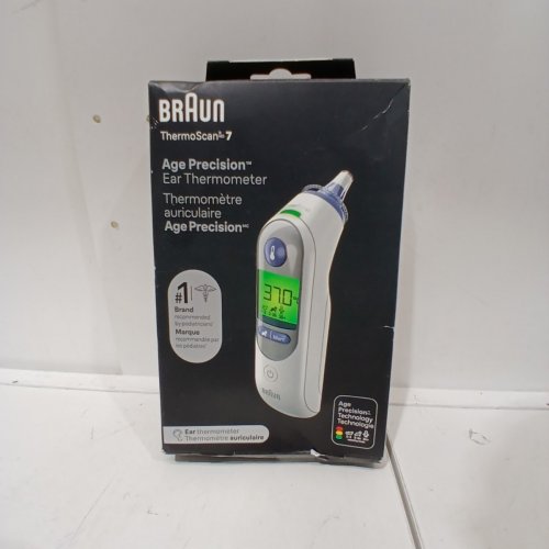 BRAUN THERMOSCAN 7 EAR THERMOMETER WITH AGE PRECISION FOR INFANTS, CHILDREN AND ADULTS (MODEL:IRT6520CA) image 4