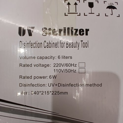 MULTIFUNCTION UV DISINFECTION CABINET FOR BEAUTY TOOLS - 6L - 6W - WHITE image 3