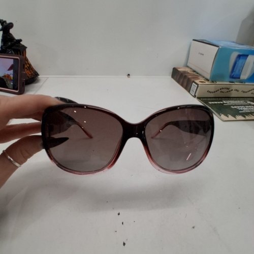 WOMENS CONNIE POLARIZED 100% UV PROTECTION SUNGLASSES - BROWN/RED ( MODEL: 80295) image 3