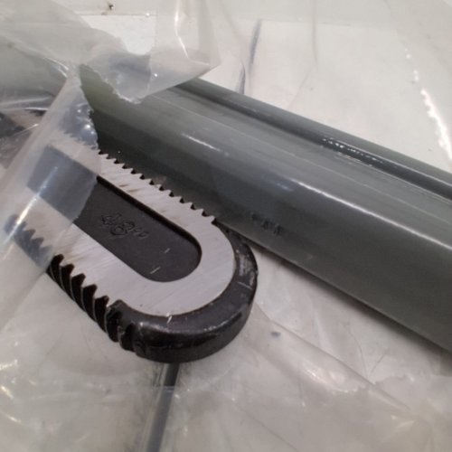 MAXPOWER ALUMINUM STRAIGHT PLUMBING MONKEY WRENCH WITH STEEL JAWS - 48" - 6" JAW OPENING - GREY (MODEL: M37096Y) image 3