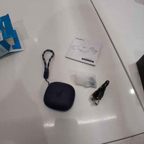 SOUNDCORE BY ANKER TRUE WIRELESS EARBUDS, 10MM DRIVERS WITH BIG BASS, BLUETOOTH 5.3, 30H LONG PLAYTIME, IPX5 WATER-RESISTANT, 2 MICS FOR AI CLEAR CALLS - NAVY (MODEL: P20I) image 2