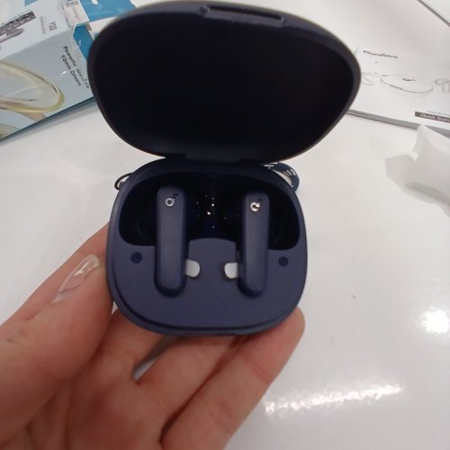 SOUNDCORE BY ANKER TRUE WIRELESS EARBUDS, 10MM DRIVERS WITH BIG BASS, BLUETOOTH 5.3, 30H LONG PLAYTIME, IPX5 WATER-RESISTANT, 2 MICS FOR AI CLEAR CALLS - NAVY (MODEL: P20I) image 3