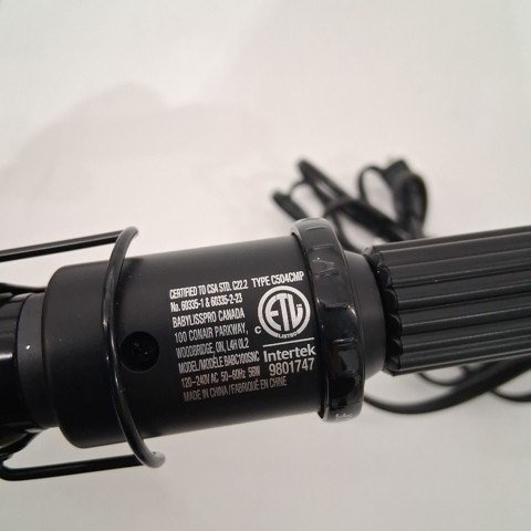 BABYLISSPRO CERAMIC CURLING IRON WITH SPRING HANDLE - 1" - BLACK (MODEL: BABC100SNC) image 5