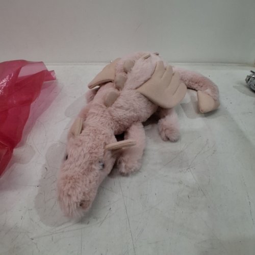 DRAGON PLUSH TOY- 19" - ROSE PINK image 2