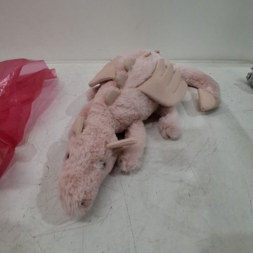 DRAGON PLUSH TOY- 19" - ROSE PINK image 3