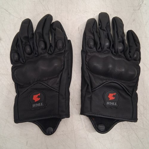 MEN'S TDGO TOUCHSCREEN COMPATIBLE RIDING GLOVES - MEDIUM - BLACK image 2