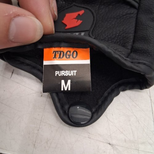 MEN'S TDGO TOUCHSCREEN COMPATIBLE RIDING GLOVES - MEDIUM - BLACK image 3