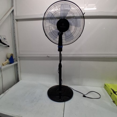 WESTINGHOUSE ADJUSTABLE HEIGHT OSCILLATING PEDESTAL FAN - 16" - BLACK/BLUE (MODEL: WSFSB1601BL) image 3