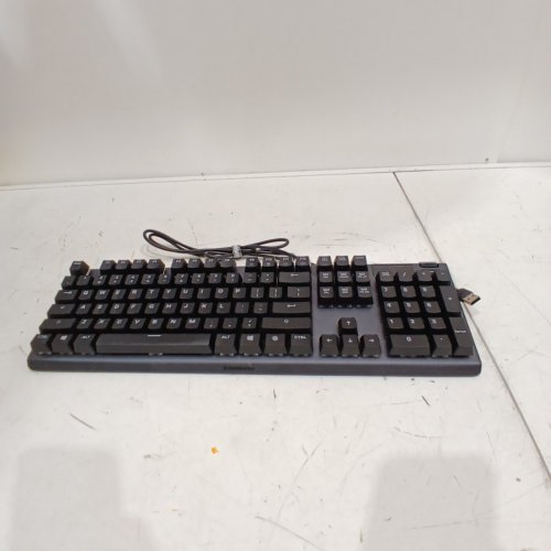 STEELSERIES APEX 5 HYBRID MECHANICAL GAMING KEYBOARD – PER-KEY RGB ILLUMINATION – AIRCRAFT GRADE ALUMINUM ALLOY FRAME – OLED SMART DISPLAY (HYBRID BLUE SWITCH) (MODEL : ‎64539) image 3