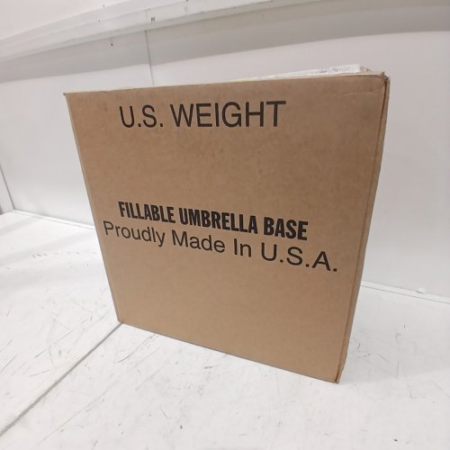 DURABLE FILLABLE PATIO UMBRELLA BASE - WHITE - SUPPORTS 50LBS image 4