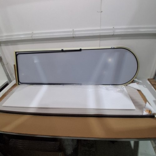 FULL LENGTH FLOOR MIRROR, STANDING MIRROR 64" X 21" - GOLD image 4