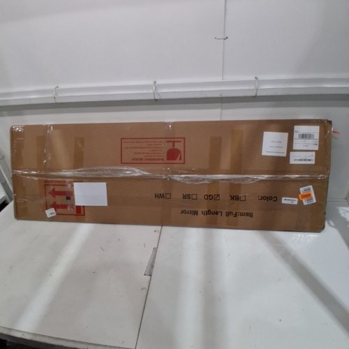 FULL LENGTH FLOOR MIRROR, STANDING MIRROR 64" X 21" - GOLD image 5