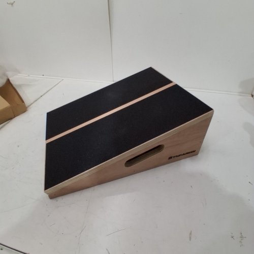 STNFAREBI PROFESSIONAL ADJUSTABLE WOODEN INCLINE BOARD WITH 5 ANGLES - 500LBS CAP - 15.5" X 12.5" X 12" - WOOD/BLACK image 2