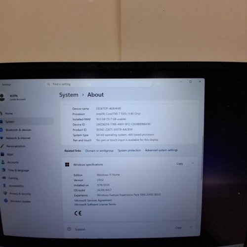 DELL 16 LAPTOP - 16" FHD+ DISPLAY | INTEL CORE 7-150U | 16G RAM DDR5 | 1TB SSD | WI-FI 6E | WINDOWS 11 HOME - PLATINUM SILVER (MODEL: DC16251) image 6