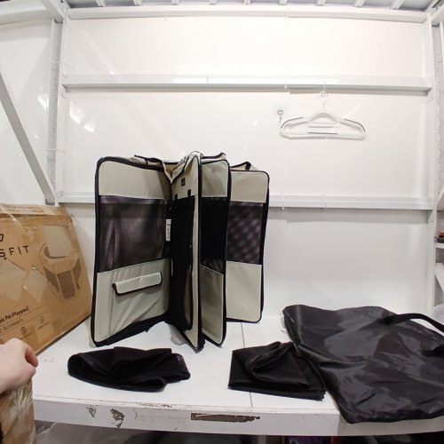 PETSFIT FOLDABLE PORTABLE POP UP DOG PLAYPEN - 45.5" - LARGE - BLACK/BEIGE (MODEL: DCC1058065YL) image 2