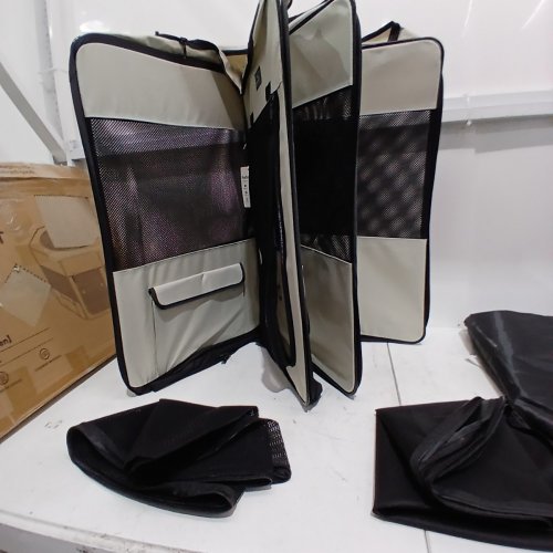PETSFIT FOLDABLE PORTABLE POP UP DOG PLAYPEN - 45.5" - LARGE - BLACK/BEIGE (MODEL: DCC1058065YL) image 4