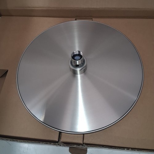 Delta Faucet Modern Raincan 2-Setting Round Shower System - brushed nickel (MODEL: 342702-SP) image 4