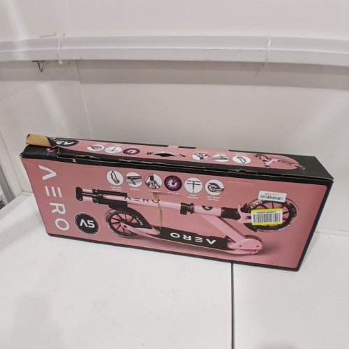 KID'S AERO A5 SCOOTER WITH LIGHT UP WHEELS - 7" - PINK / BLACK (MODEL: A5) image 5