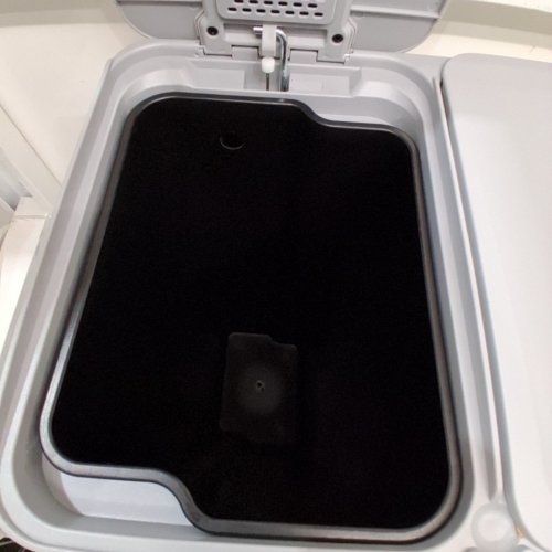 SONGMICS COMPARTMENT PEDAL GARBAGE CAN WITH SOFT-CLOSE LID-X2 -30 L CANS- MATTE WHITE -(MODEL: LTB741W01) image 5