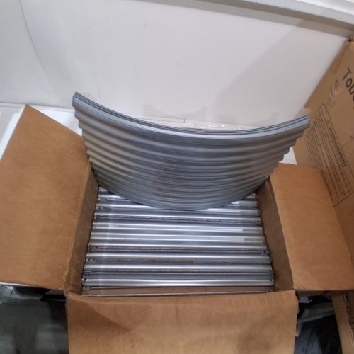 CORRUGATED GALVANIZED STEEL RAISED GARDEN BED - 18" TALL - SILVER image 2