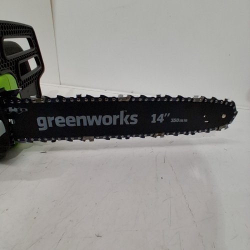 GREENWORKS ELECTRIC/CORDED CHAINSAW - 14" BLADE - 10.5A - GREEN (MODEL: 20222CA) image 5