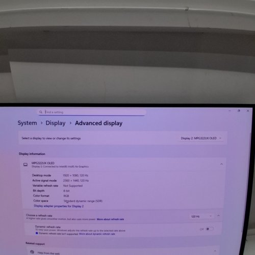 MSI QD-OLED 32" 4K UHD MONITOR, ADAPTIVE-SYNCH, HDMI, DP PORT, VESA MOUNTABLE | 240HZ | 0.03MS - BLACK (MODEL: MPG 322URX) image 2