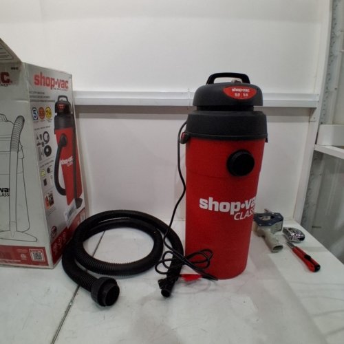 SHOP-VAC 5.5 HP WET/DRY VACUUM WALL MOUNT - 5GAL - RED (MODEL: 95222) image 4