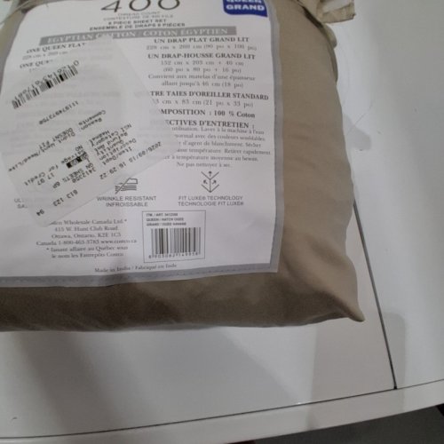 4PC HOTEL SIGNATURE COTTON SATEEN SHEET SET -KING- TAN image 5
