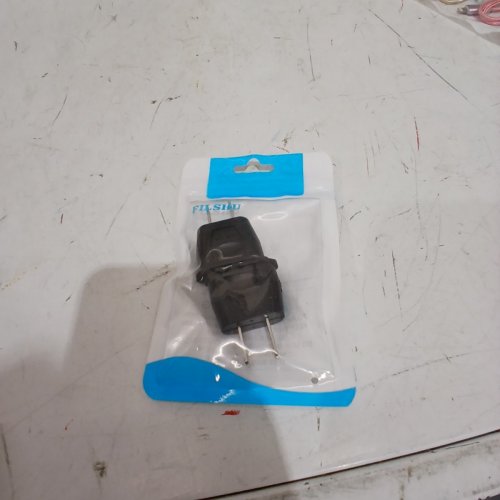2PK FILSHU EUROPEAN SOCKET PLUG ADAPTER CONVERTER - BLACK image 3