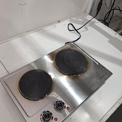 LIVING BASICS DOUBLE CERAMIC HOB COOK TOP - STAINLESS STEEL (MODEL: ES-3202C) image 2